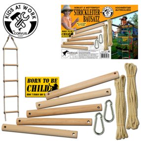 Kötéllétra készítő készlet 5 rúddal