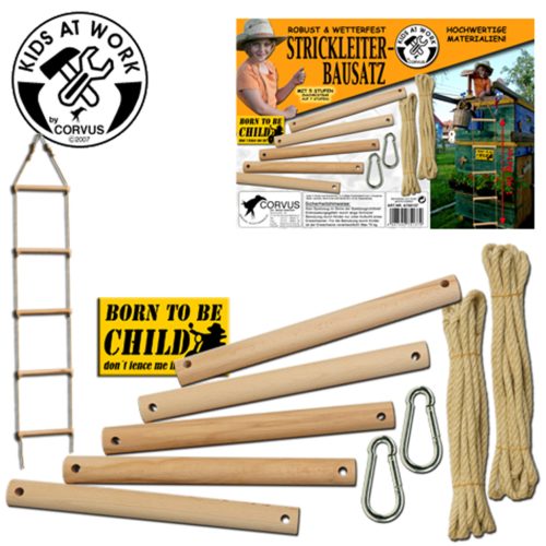 Kötéllétra készítő készlet 5 rúddal