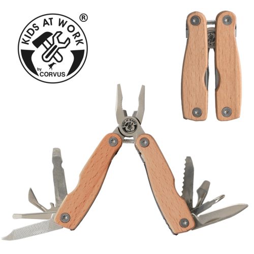 Sokfunkciós kéziszerszám nemesfa markolattal