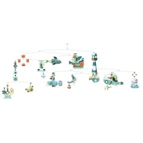   Szélmobil függődísz - Tengeri hajók - Marine ships (FSC)