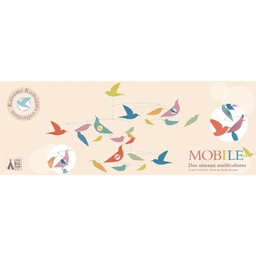 Szélmobil függődísz - Sokszínű Madarak - Mobile Katsumi-Multicolored birds