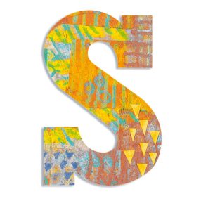 Dekorbetű - S - Peacock letter