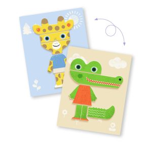   Mágneses képkirakó - Variációk 12 állatra - Inzebox Mix Animals