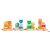 Húzható- és építőjáték - Kisvonat, 34 db-os - Créaroule, my little train