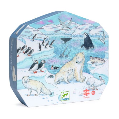 Formadobozos puzzle - Élet a sarkvidéken, 54 db-os - Polar softness