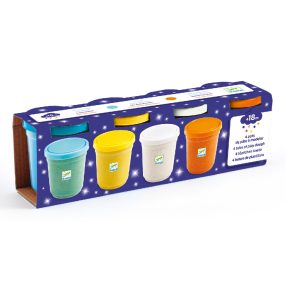   Gyurma - Pillegyurma, 4 csillámos szín - 4 pots of glittery play dough