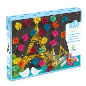   Pompom-kép készítés - Kirobbanó pompom meglepetés - An explosion of pompons