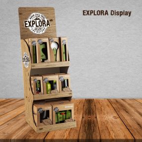 EXPLORA FELTÖLTÖTT DISPLAY