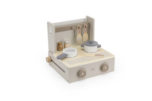 Label Label fa játék tűzhely kiegészítőkkel nugát