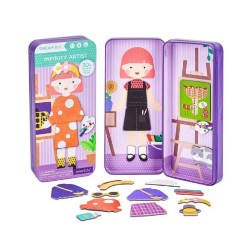 Mieredu mágneses puzzle játék - Divatos ruhák