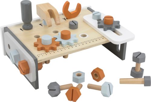 Tryco fa játék szerelőasztal kiegészítőkkel